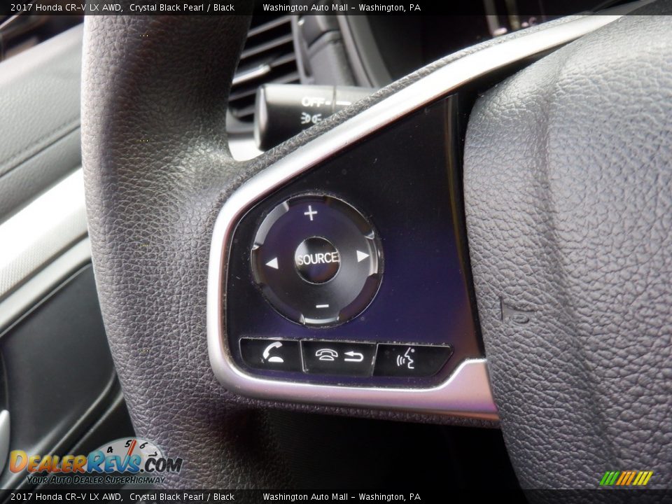 2017 Honda CR-V LX AWD Crystal Black Pearl / Black Photo #6