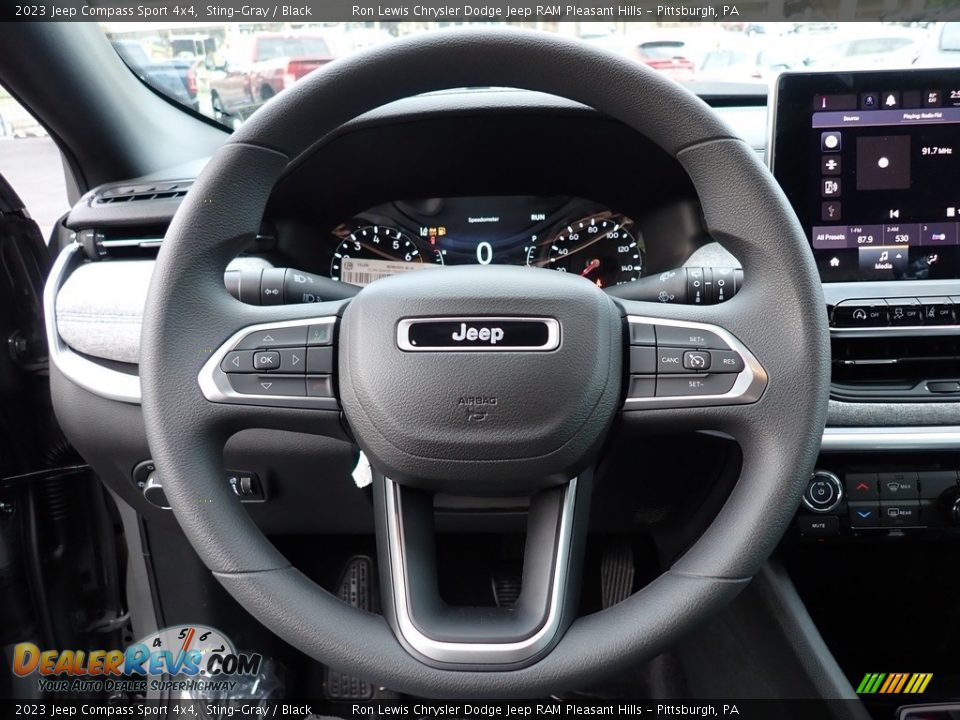 2023 Jeep Compass Sport 4x4 Sting-Gray / Black Photo #16