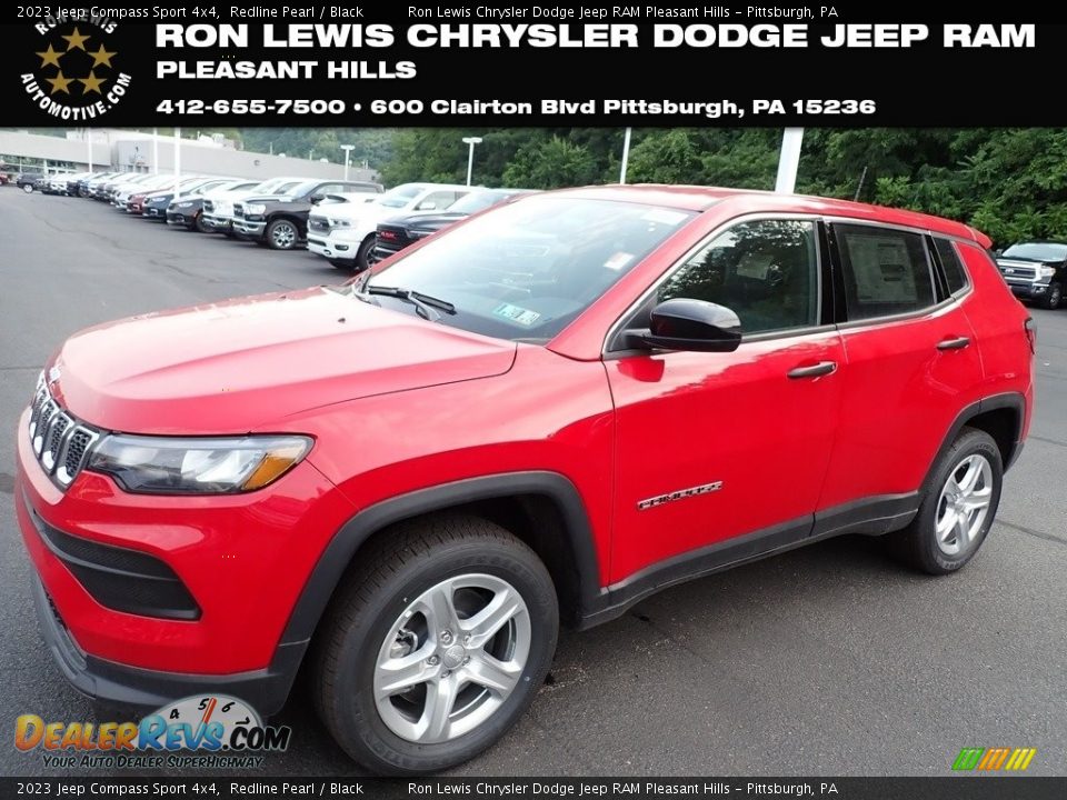 2023 Jeep Compass Sport 4x4 Redline Pearl / Black Photo #1