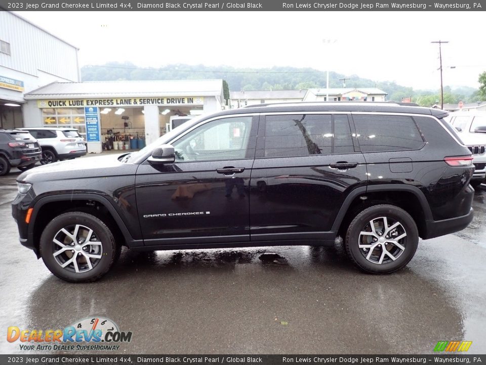 2023 Jeep Grand Cherokee L Limited 4x4 Diamond Black Crystal Pearl / Global Black Photo #2