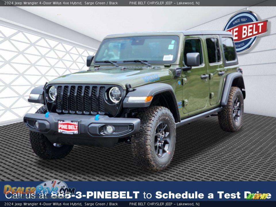 2024 Jeep Wrangler 4-Door Willys 4xe Hybrid Sarge Green / Black Photo #1