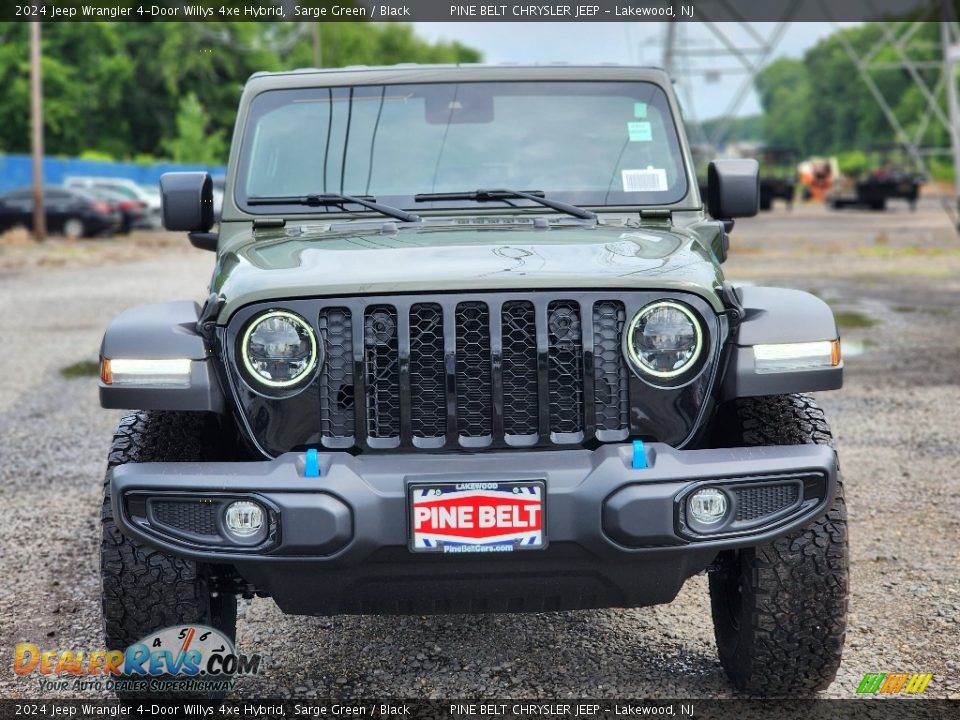 2024 Jeep Wrangler 4-Door Willys 4xe Hybrid Sarge Green / Black Photo #2