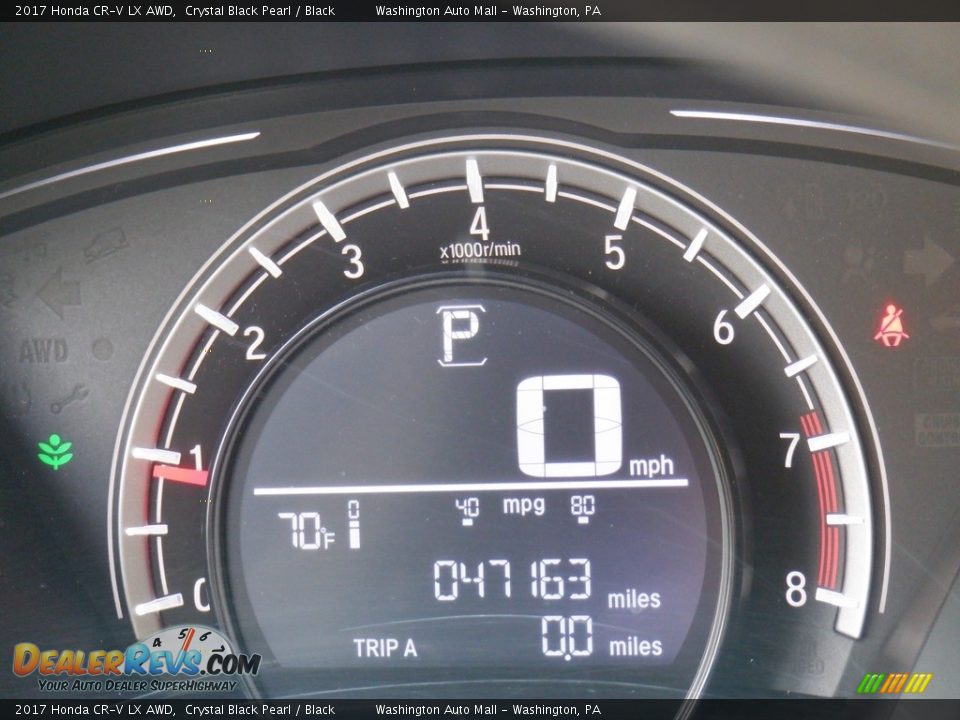 2017 Honda CR-V LX AWD Crystal Black Pearl / Black Photo #28