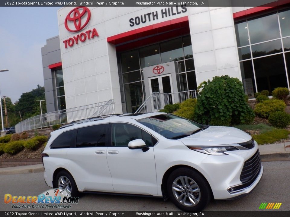 2022 Toyota Sienna Limited AWD Hybrid Windchill Pearl / Graphite Photo #2