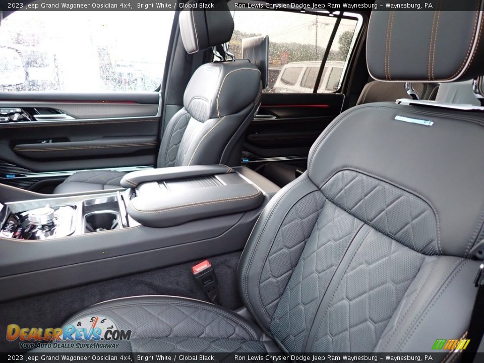 Front Seat of 2023 Jeep Grand Wagoneer Obsidian 4x4 Photo #11