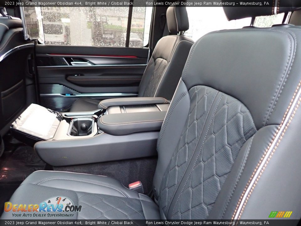 Rear Seat of 2023 Jeep Grand Wagoneer Obsidian 4x4 Photo #12