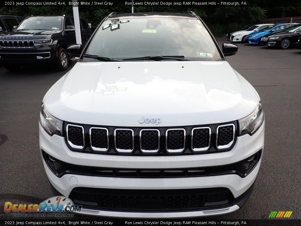 2023 Jeep Compass Limited 4x4 Bright White / Steel Gray Photo #9