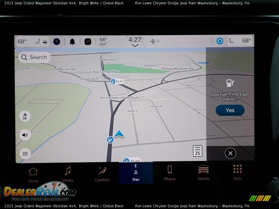 Navigation of 2023 Jeep Grand Wagoneer Obsidian 4x4 Photo #18