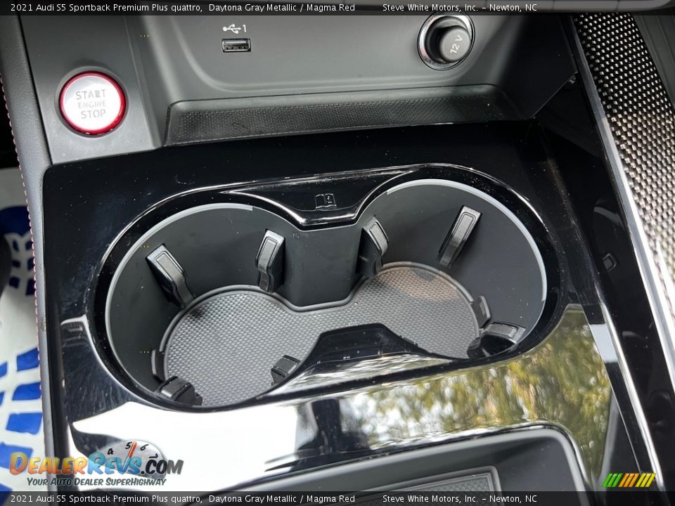 2021 Audi S5 Sportback Premium Plus quattro Daytona Gray Metallic / Magma Red Photo #25