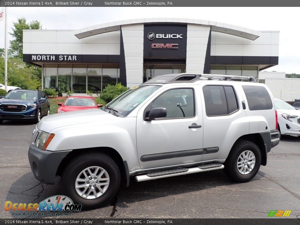 2014 Nissan Xterra S 4x4 Brilliant Silver / Gray Photo #1