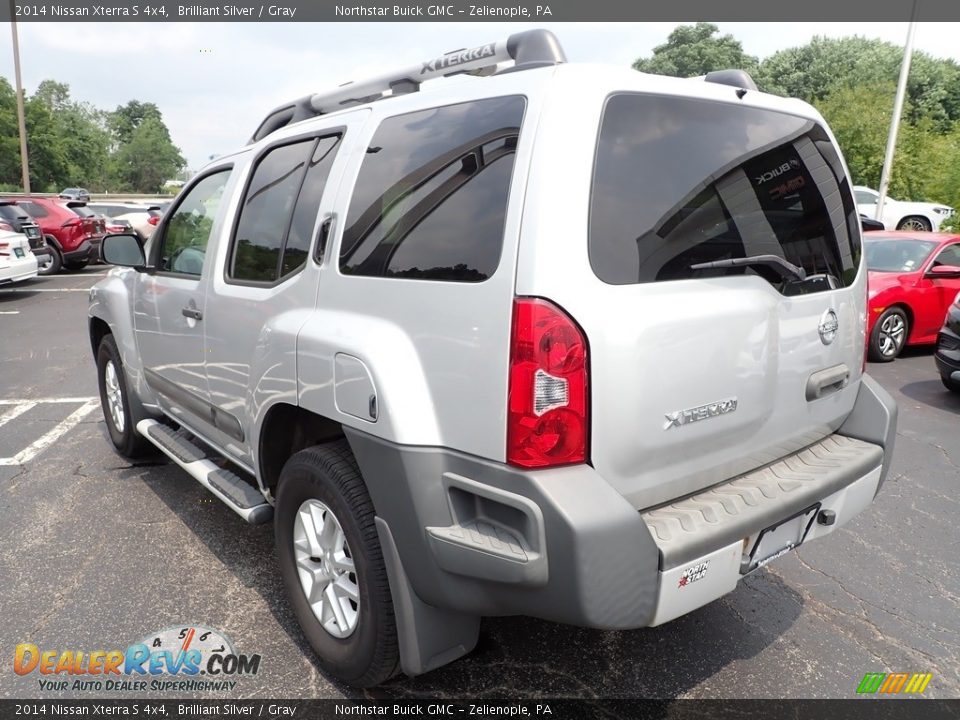 2014 Nissan Xterra S 4x4 Brilliant Silver / Gray Photo #4