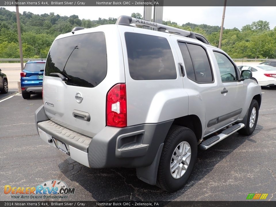 2014 Nissan Xterra S 4x4 Brilliant Silver / Gray Photo #6