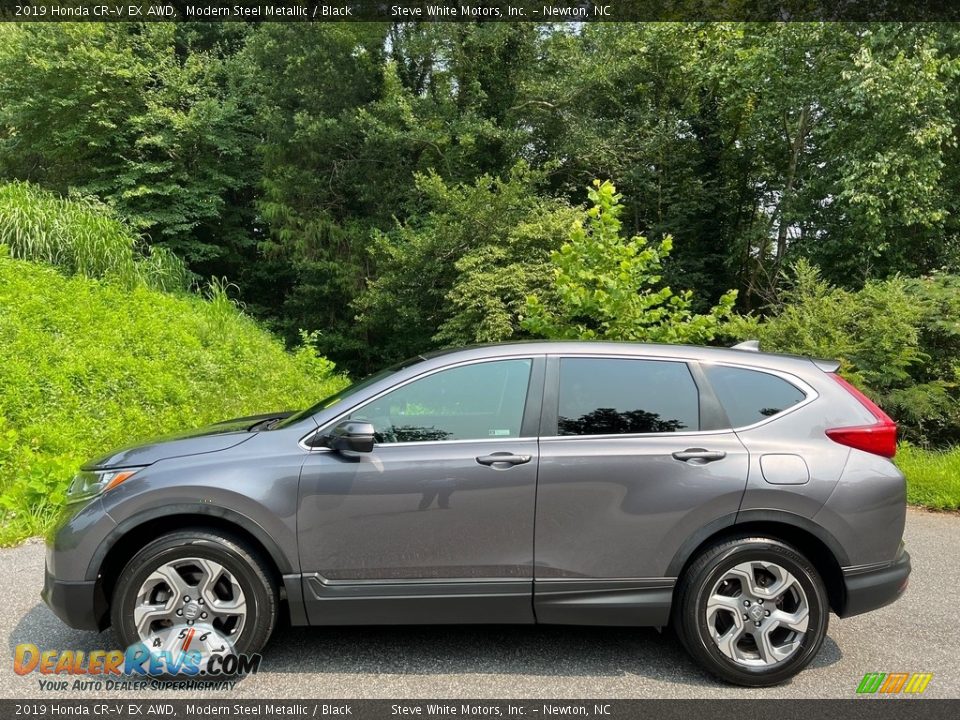 2019 Honda CR-V EX AWD Modern Steel Metallic / Black Photo #1