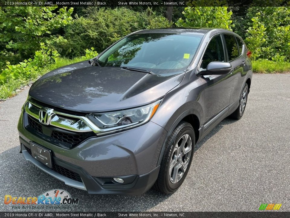 2019 Honda CR-V EX AWD Modern Steel Metallic / Black Photo #2