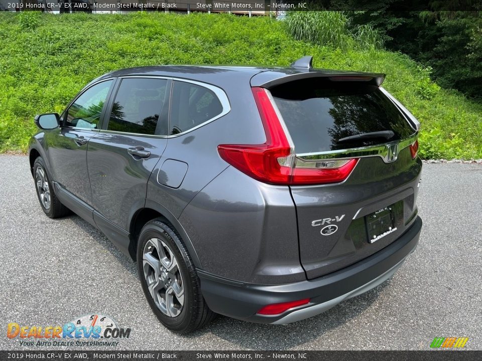 2019 Honda CR-V EX AWD Modern Steel Metallic / Black Photo #8