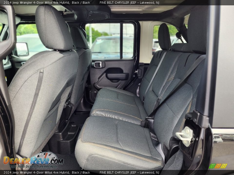 Rear Seat of 2024 Jeep Wrangler 4-Door Willys 4xe Hybrid Photo #13