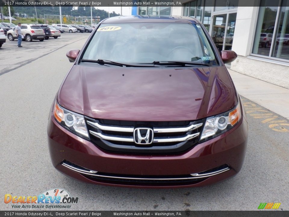 2017 Honda Odyssey EX-L Deep Scarlet Pearl / Beige Photo #5