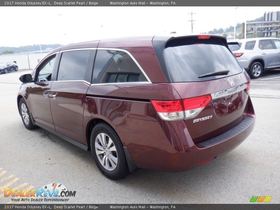 2017 Honda Odyssey EX-L Deep Scarlet Pearl / Beige Photo #8