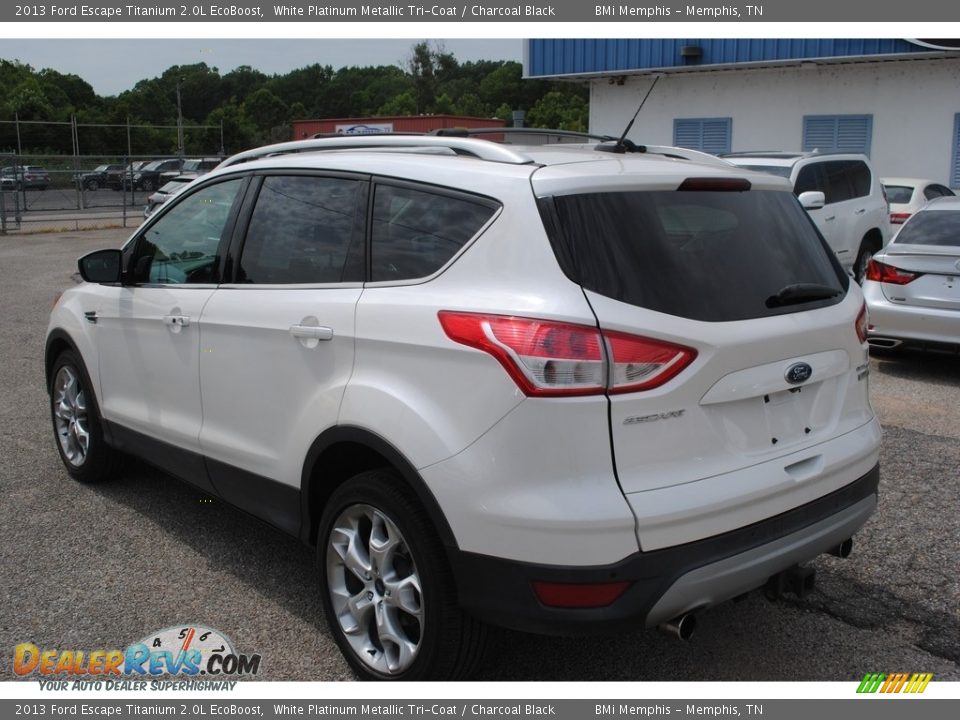 2013 Ford Escape Titanium 2.0L EcoBoost White Platinum Metallic Tri-Coat / Charcoal Black Photo #3