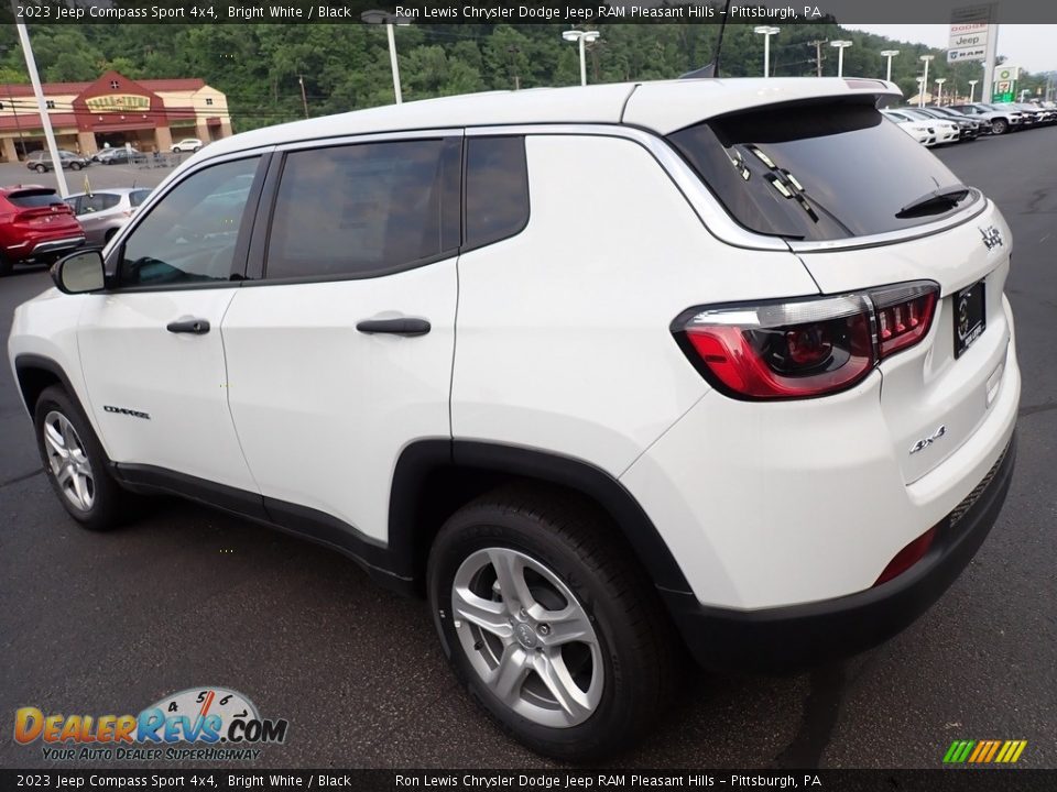 2023 Jeep Compass Sport 4x4 Bright White / Black Photo #3