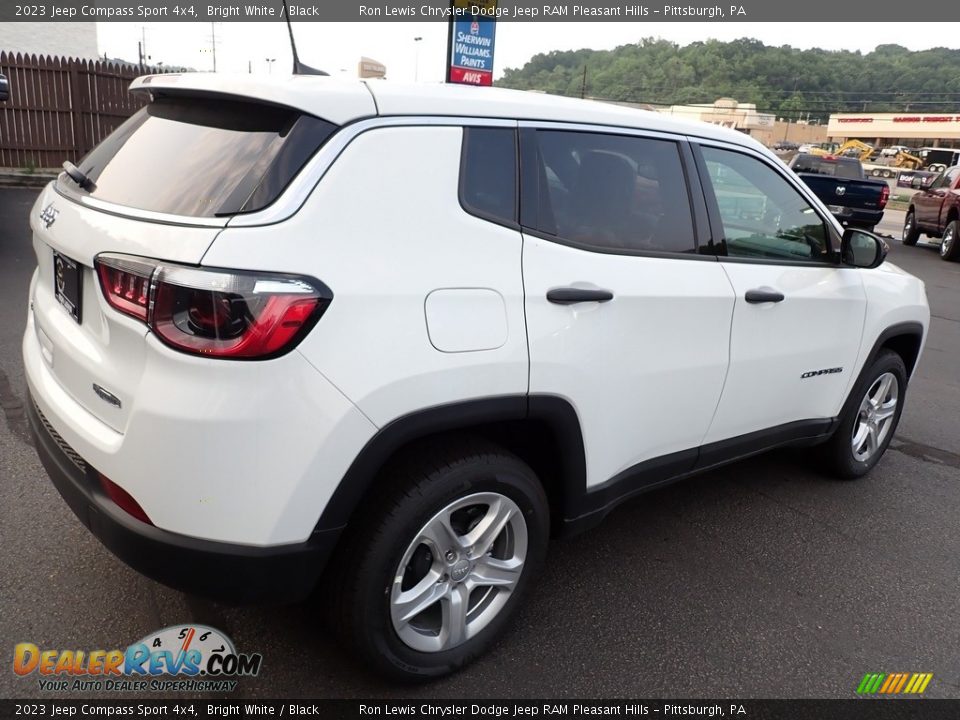 2023 Jeep Compass Sport 4x4 Bright White / Black Photo #6