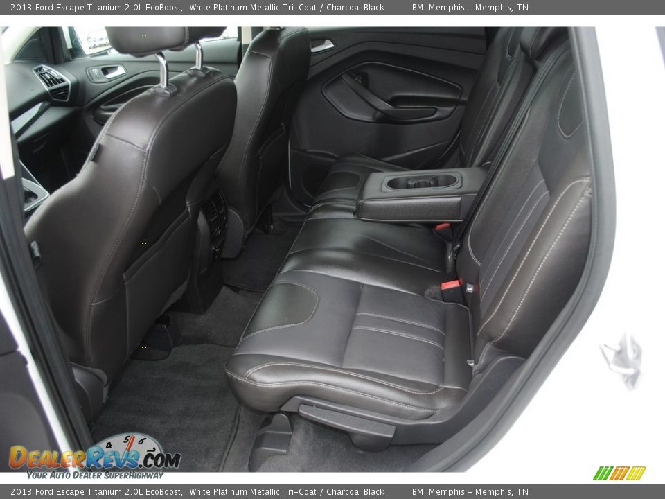 2013 Ford Escape Titanium 2.0L EcoBoost White Platinum Metallic Tri-Coat / Charcoal Black Photo #26