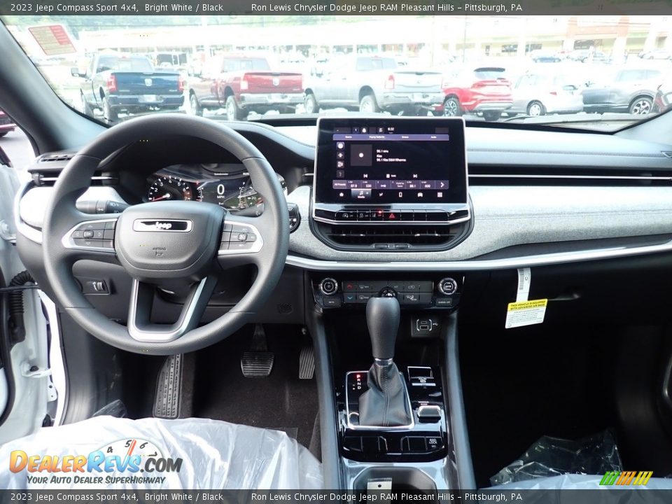 2023 Jeep Compass Sport 4x4 Bright White / Black Photo #13