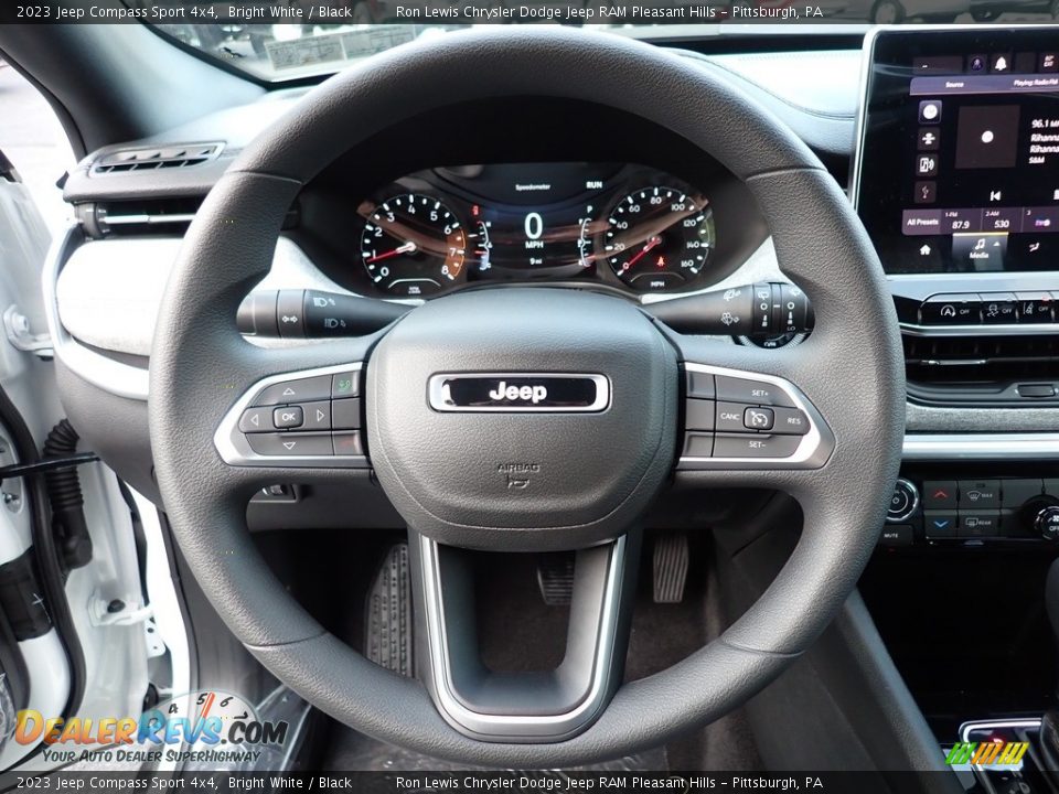 2023 Jeep Compass Sport 4x4 Bright White / Black Photo #16