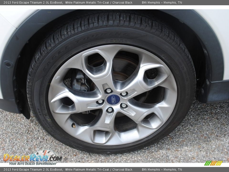 2013 Ford Escape Titanium 2.0L EcoBoost White Platinum Metallic Tri-Coat / Charcoal Black Photo #36
