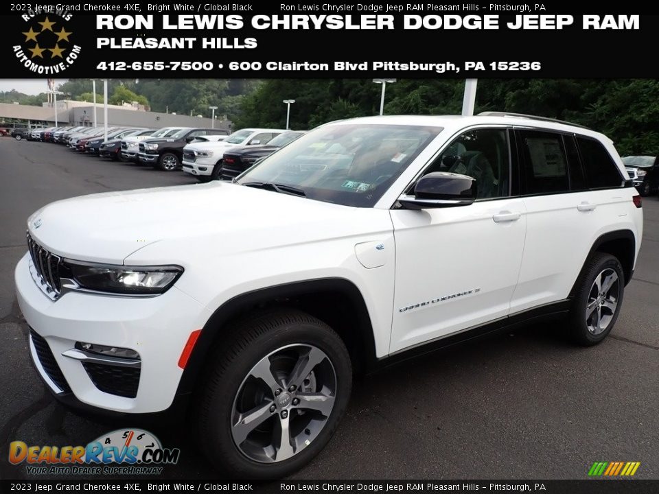 2023 Jeep Grand Cherokee 4XE Bright White / Global Black Photo #1