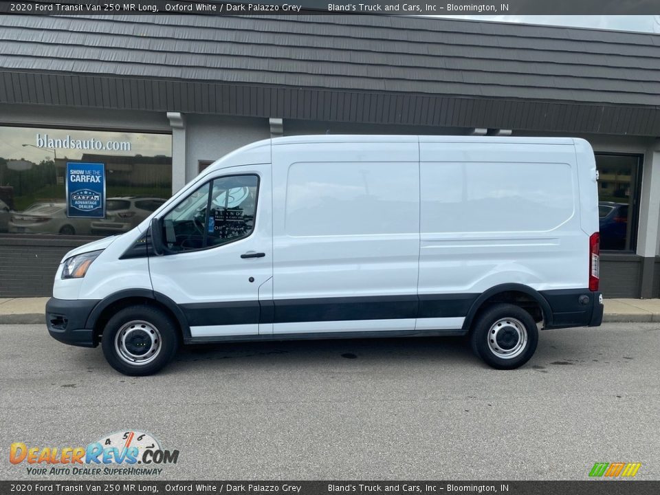 2020 Ford Transit Van 250 MR Long Oxford White / Dark Palazzo Grey Photo #1