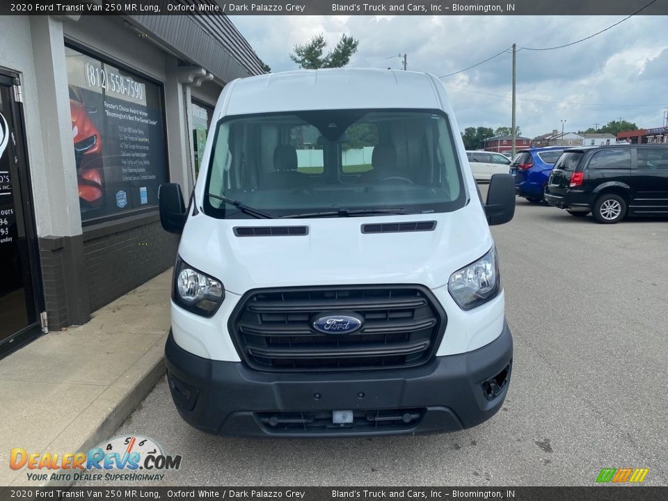 2020 Ford Transit Van 250 MR Long Oxford White / Dark Palazzo Grey Photo #3