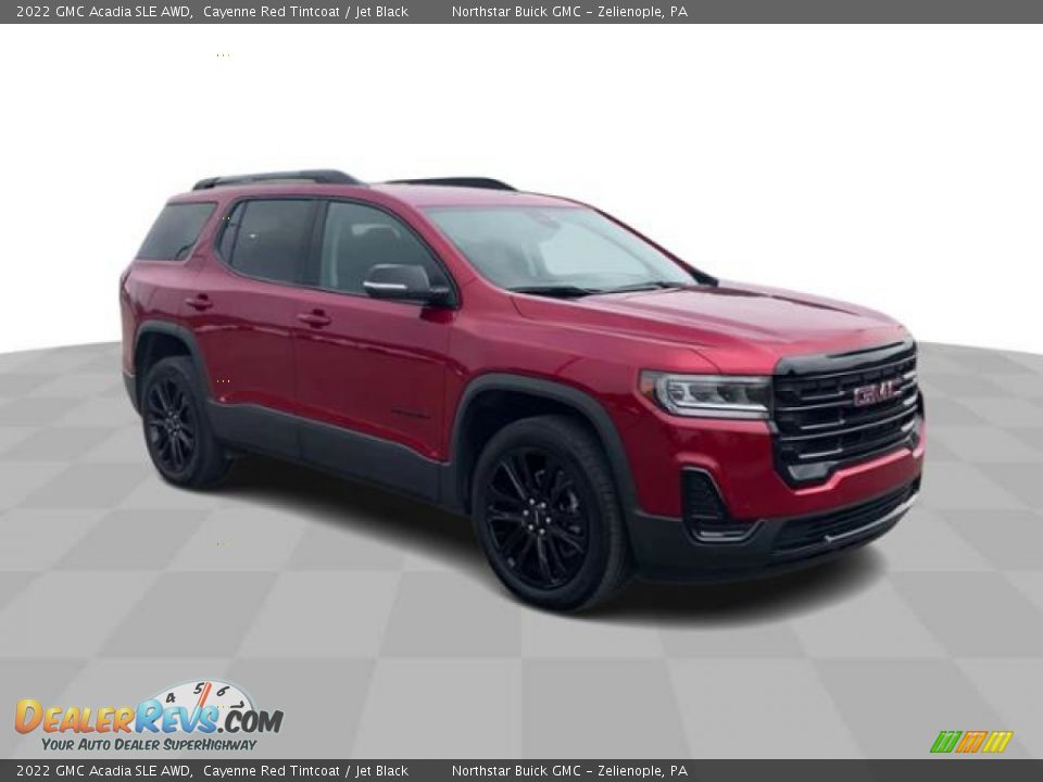 2022 GMC Acadia SLE AWD Cayenne Red Tintcoat / Jet Black Photo #2