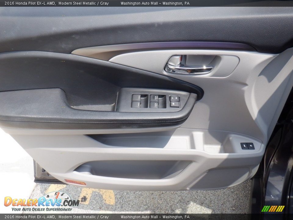 2016 Honda Pilot EX-L AWD Modern Steel Metallic / Gray Photo #14