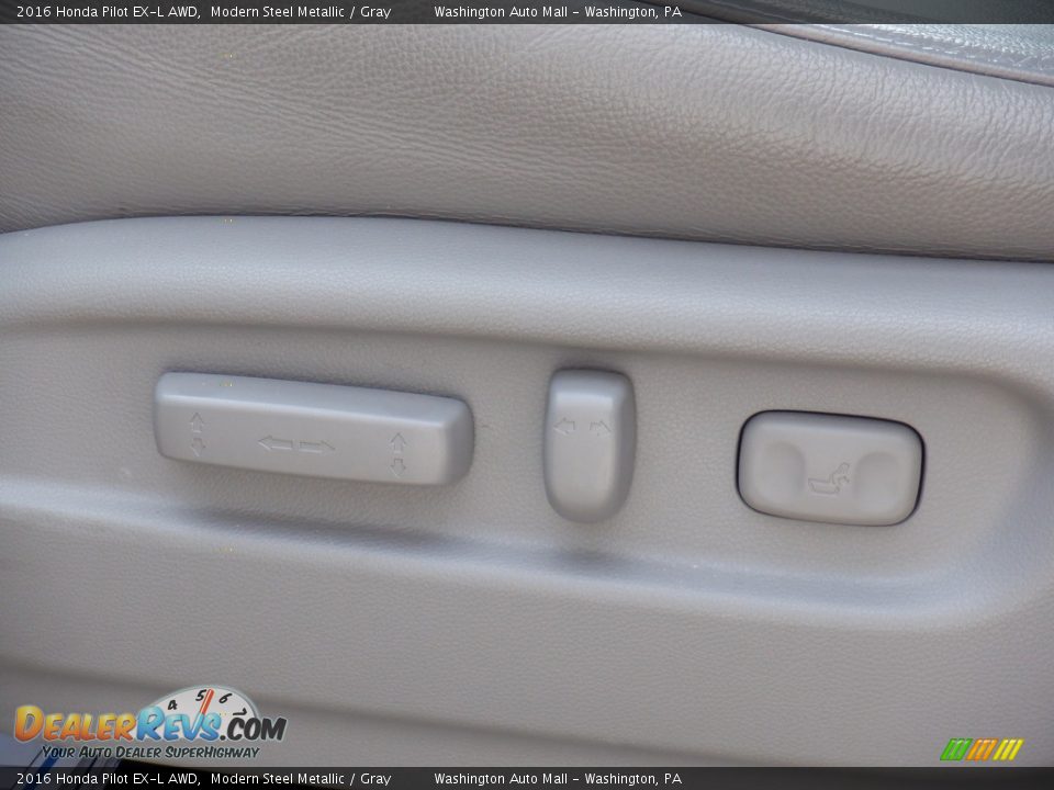 2016 Honda Pilot EX-L AWD Modern Steel Metallic / Gray Photo #15
