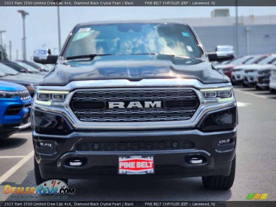 2023 Ram 1500 Limited Crew Cab 4x4 Diamond Black Crystal Pearl / Black Photo #2