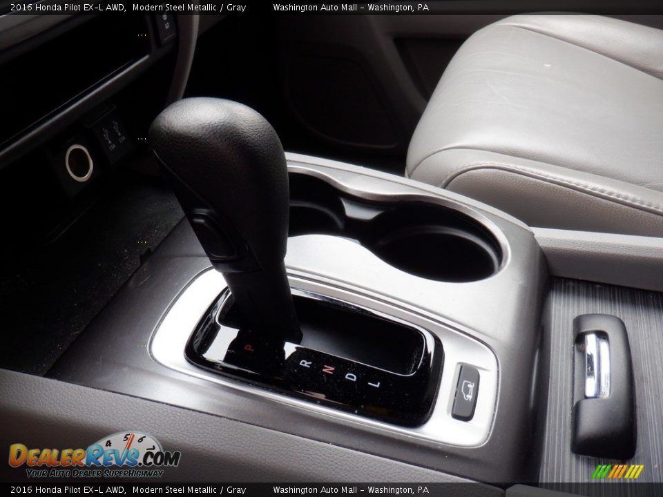 2016 Honda Pilot EX-L AWD Modern Steel Metallic / Gray Photo #17
