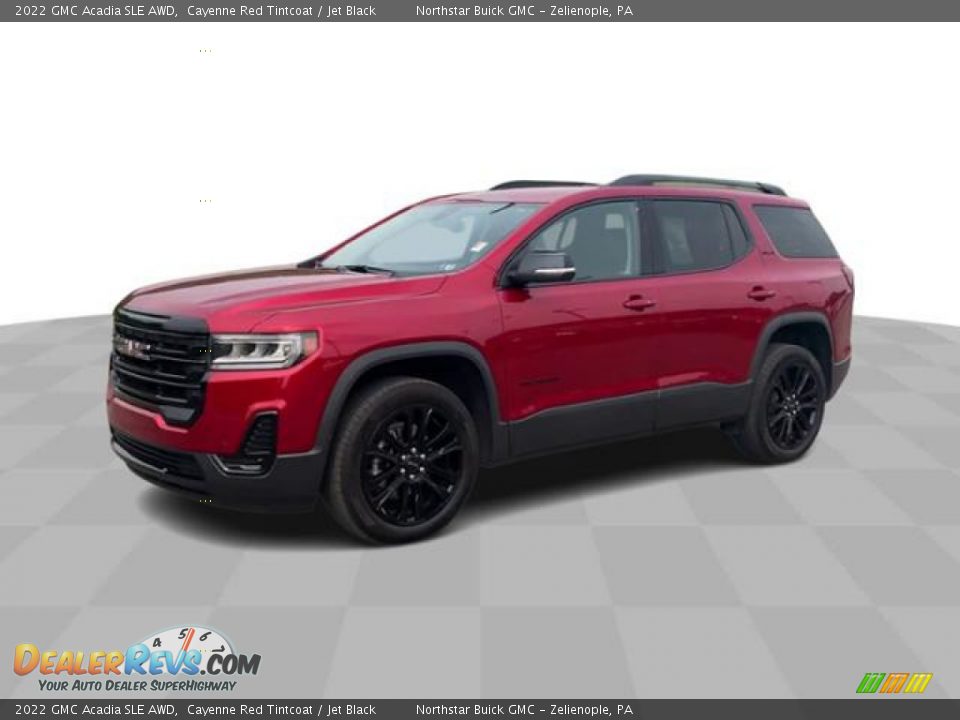 2022 GMC Acadia SLE AWD Cayenne Red Tintcoat / Jet Black Photo #4