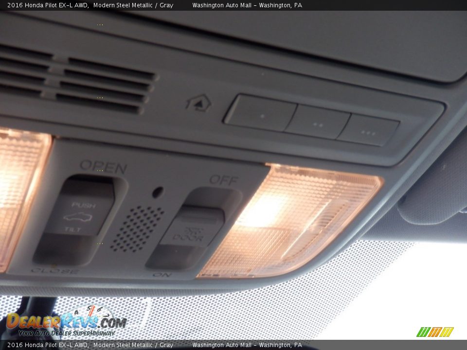 2016 Honda Pilot EX-L AWD Modern Steel Metallic / Gray Photo #23