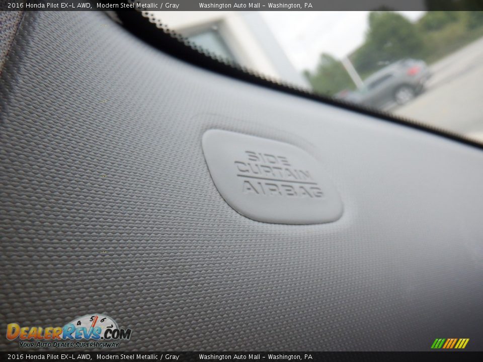 2016 Honda Pilot EX-L AWD Modern Steel Metallic / Gray Photo #24