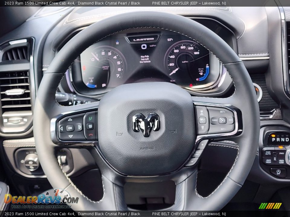 2023 Ram 1500 Limited Crew Cab 4x4 Steering Wheel Photo #10