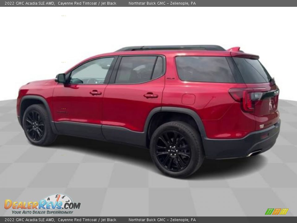 2022 GMC Acadia SLE AWD Cayenne Red Tintcoat / Jet Black Photo #6