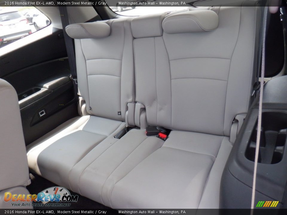 2016 Honda Pilot EX-L AWD Modern Steel Metallic / Gray Photo #28