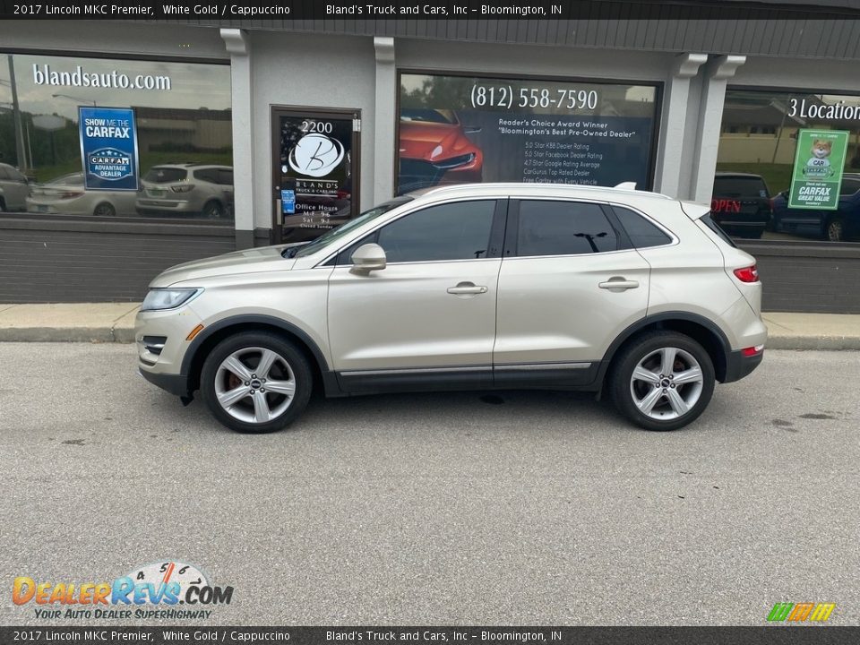 2017 Lincoln MKC Premier White Gold / Cappuccino Photo #1