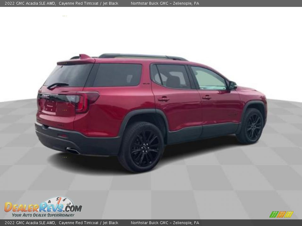 2022 GMC Acadia SLE AWD Cayenne Red Tintcoat / Jet Black Photo #8