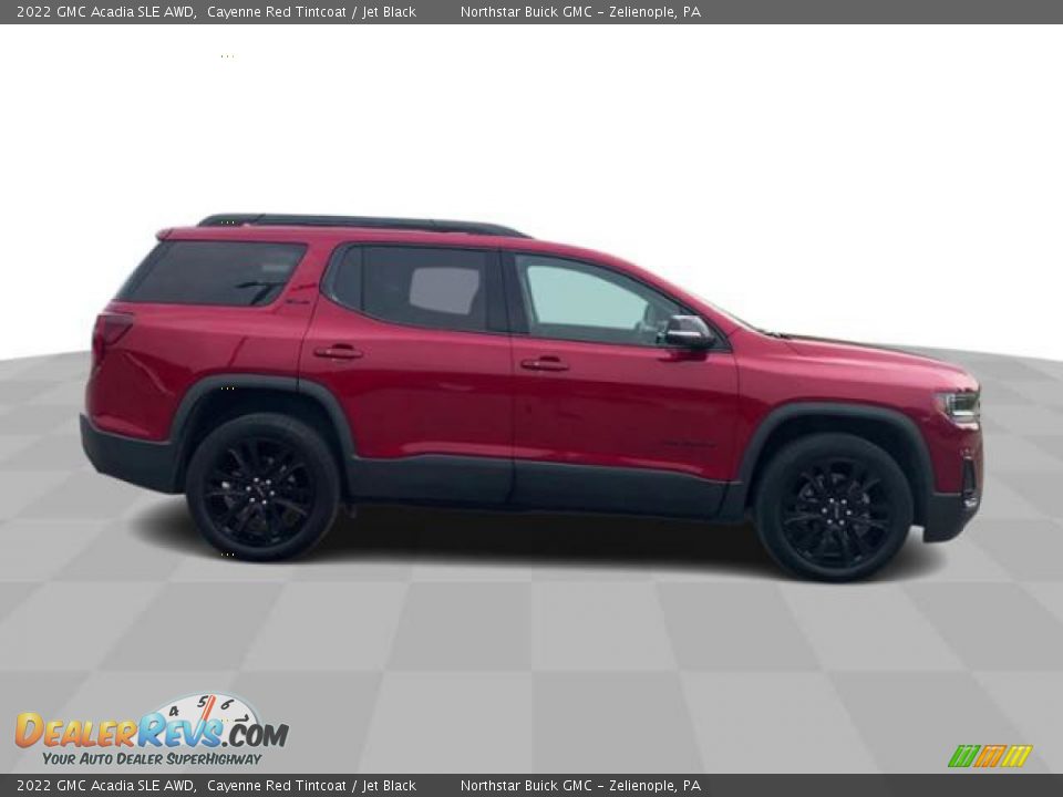 2022 GMC Acadia SLE AWD Cayenne Red Tintcoat / Jet Black Photo #9