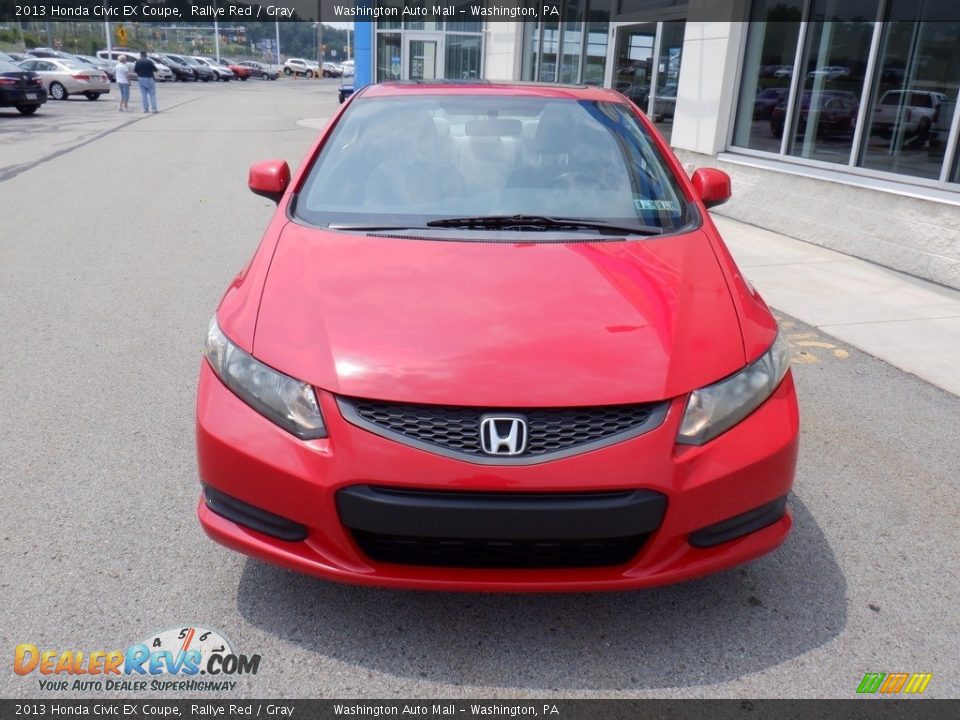 2013 Honda Civic EX Coupe Rallye Red / Gray Photo #5