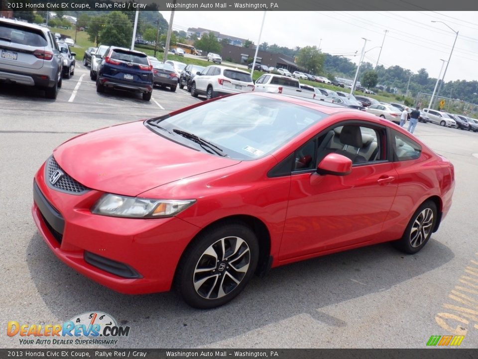 Front 3/4 View of 2013 Honda Civic EX Coupe Photo #6