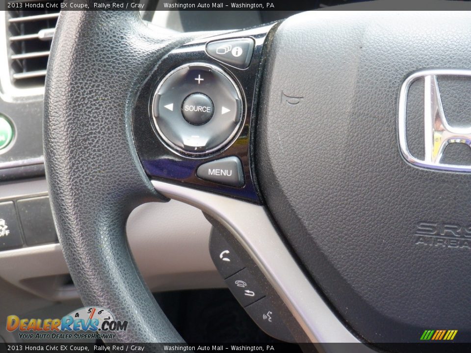 2013 Honda Civic EX Coupe Steering Wheel Photo #20