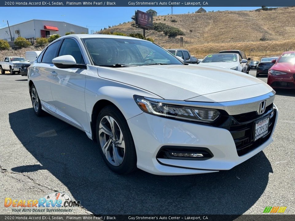 2020 Honda Accord EX-L Sedan Platinum White Pearl / Black Photo #1